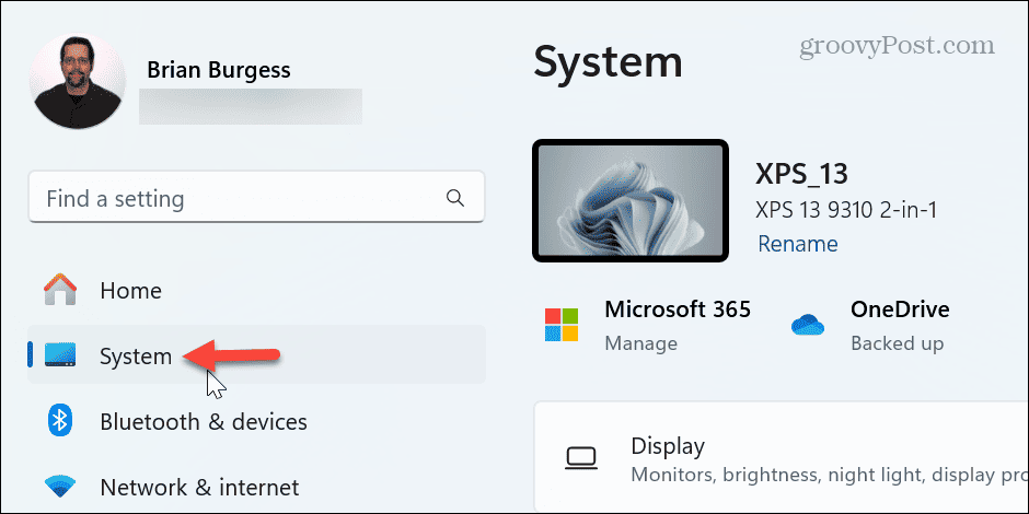 setările sistemului windows 11