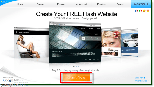 Wix.com review - site-uri web gratuite flash