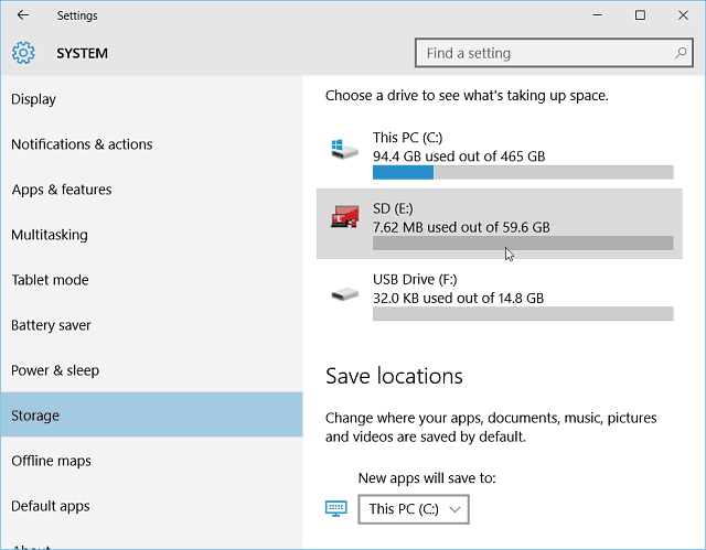 Cum să faceți instalarea aplicațiilor Windows 10 pe un card SD