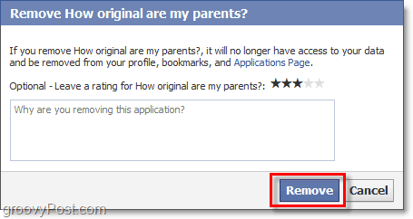 eliminați confirmarea pentru aplicațiile de pe facebook
