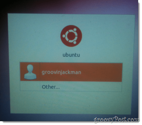 alege noul utilizator ubuntu