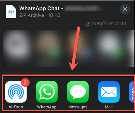 opțiuni de export whatsapp