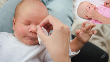 Cum se elimină bavurile la bebeluși? Provoacă ochiul la bebeluși? Masați bavuri cu lapte matern