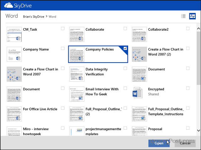 Cum să partajați fișiere de pe SkyDrive în Outlook.com