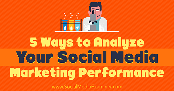 5 moduri de a vă analiza performanțele de marketing social media de Deep Patel pe Social Media Examiner.