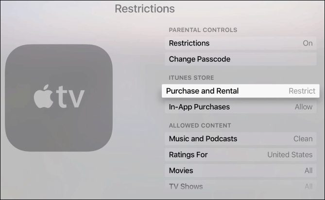 3 restricții Apple TV nou