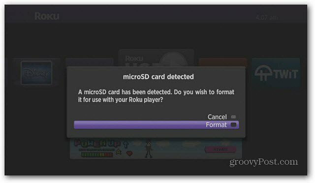 Card microSD detectat