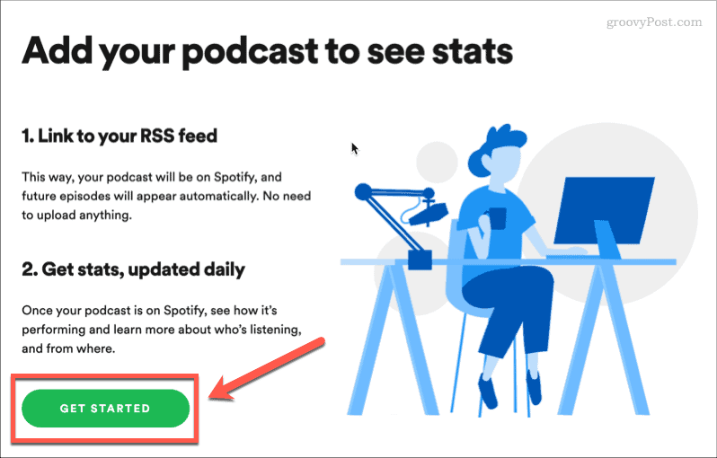 începeți să faceți un podcast în spotify