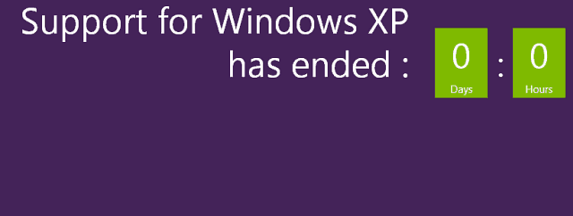 Asistență Microsoft Ends XP