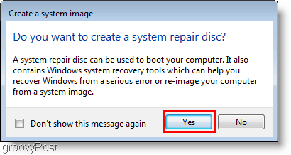 Windows 7: Creați o imagine de sistem