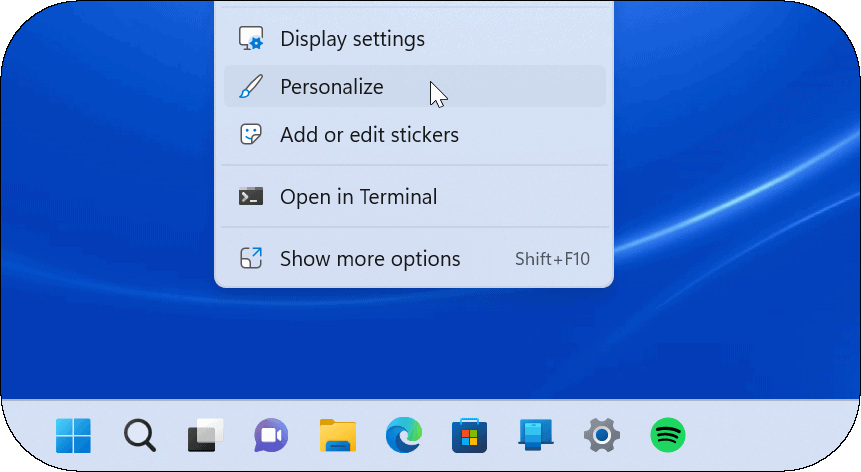 Personalizați pictogramele sistemului Windows 11