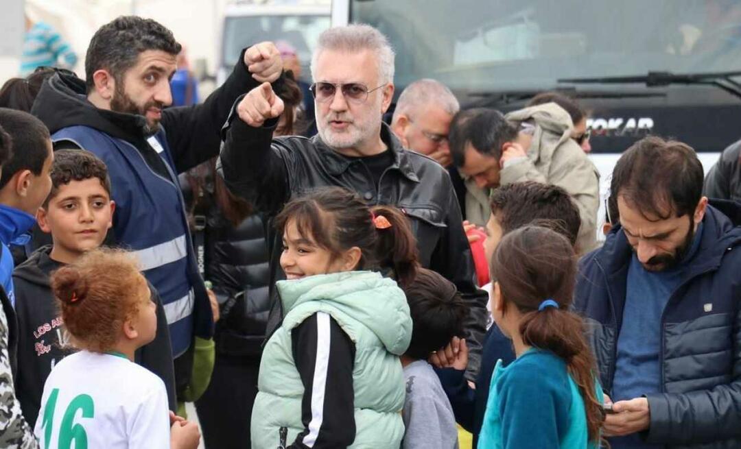 Tamer, care a mers în zona cutremurului, s-a întâlnit cu copiii din Karadağ! „Suntem aici pentru a te înveseli”