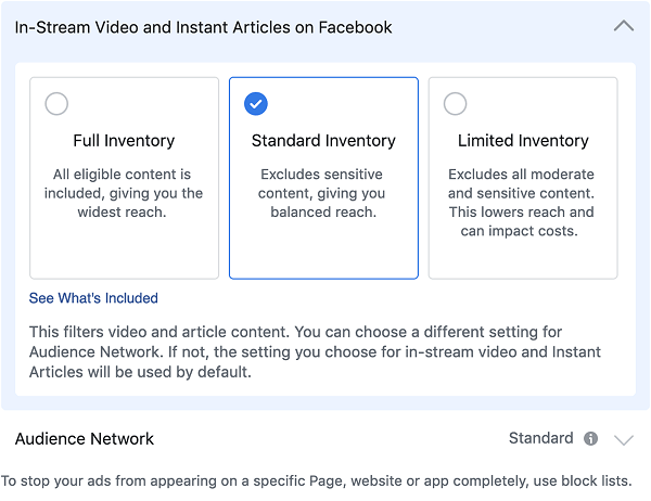 Facebook a introdus un nou filtru de inventar care va face mai ușor pentru agenții de publicitate să-și controleze profilul de siguranță al mărcii pe diferite forme de suport.