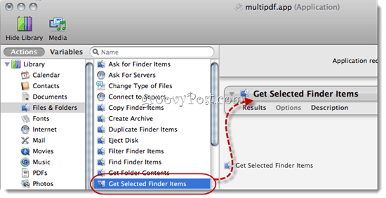 Combinați PDF-uri folosind Automator folosind Mac OS X