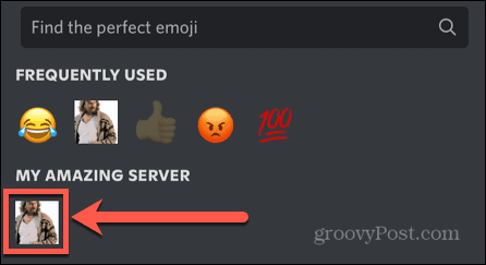 discord mobil select reacție