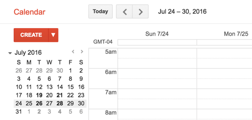 creați un eveniment Google Calendar