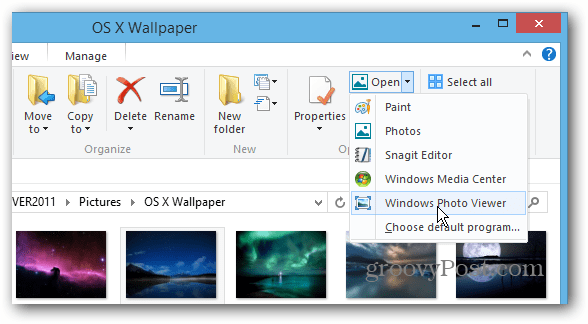 Alegeți Programul Windows Explorer
