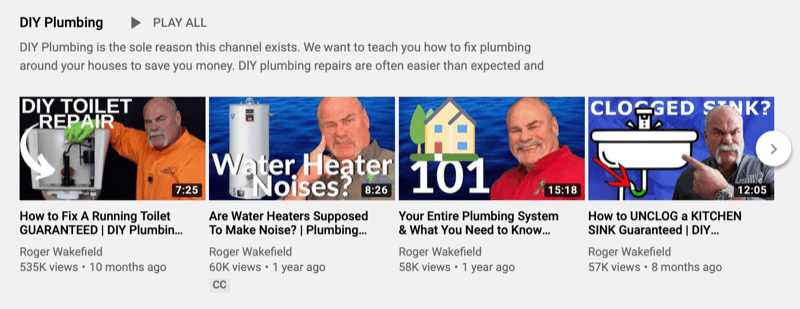 Lista de redare YouTube Roger Wakfield pentru instalații sanitare DIY