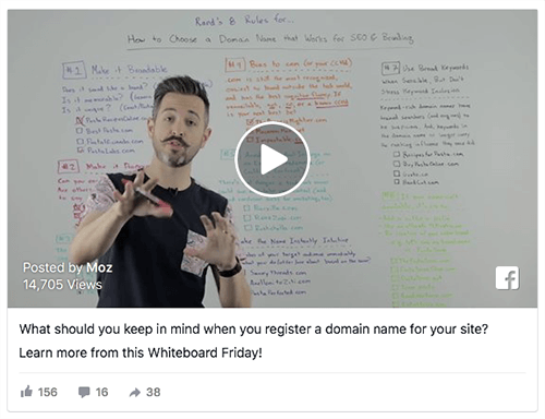 Acest anunț video împărtășește conținut educațional de la compania SEO Moz.