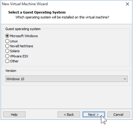 04 Selectați OS Windows 10 pe 32 de biți pe 32 de biți
