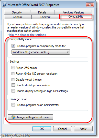 cum să vizualizați informațiile de compatibilitate pentru un program Windows 7