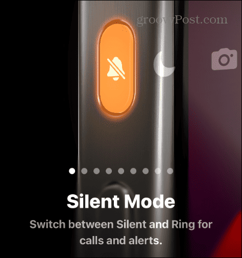 butonul de acțiune mod silențios sau sonerie