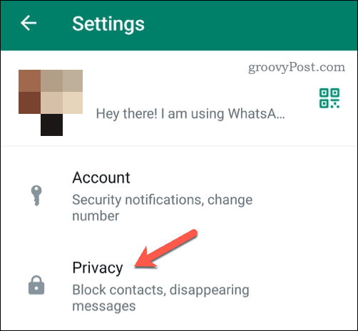Deschideți setările de confidențialitate Android