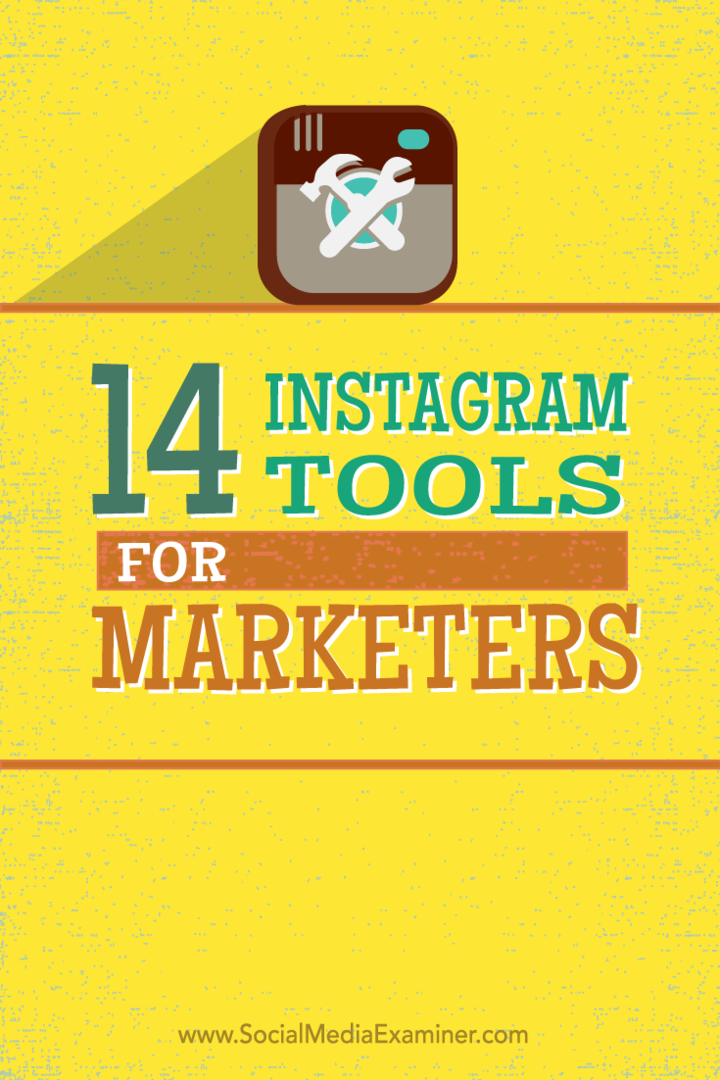14 Instrumente Instagram pentru specialiștii în marketing: Social Media Examiner