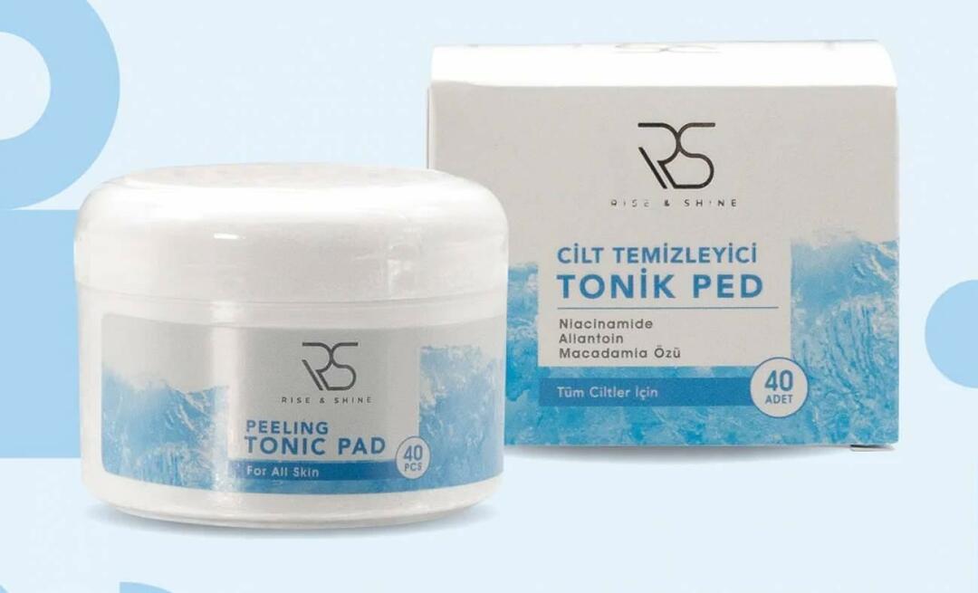 Ce face Rise and Shine Peeling Tonic Pad și cum se utilizează? 