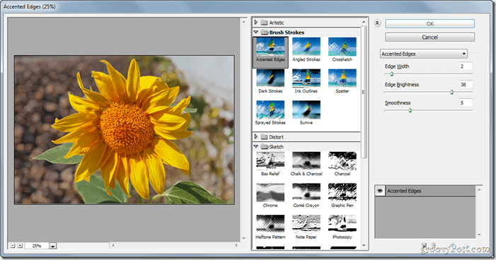 GroovyPost învață Photoshop: Bazele filtrelor, inclusiv lichidarea