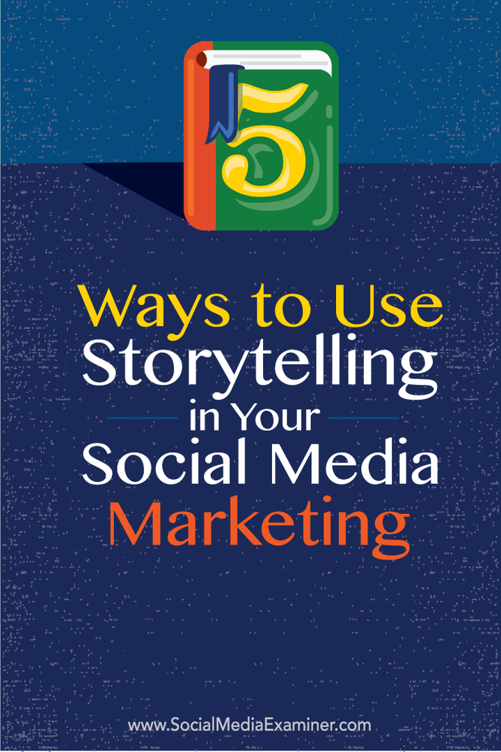 cum să folosiți povestirea în marketingul dvs. pe rețelele sociale