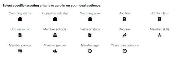 Puteți adăuga alte opțiuni de direcționare în campania dvs. LinkedIn.