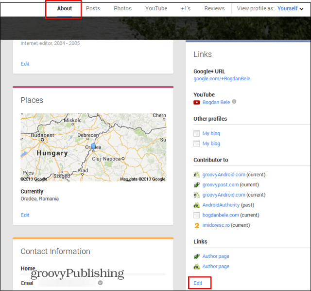 URL personalizat Google despre link-uri