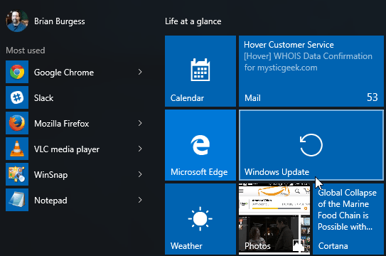 Actualizare Windows Porniți Windows 10