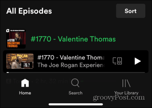 Utilizați comenzile vocale Spotify Joe Rogan JRE podcast