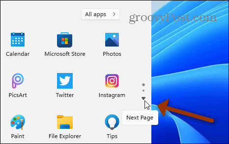 Pagina următoare Porniți Windows 11