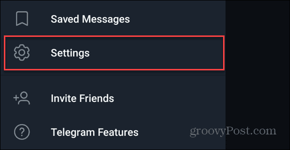 Setări Telegram pe Android