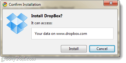 Extensia dropbox trebuie să acceseze dropbox.com