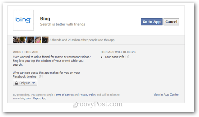 aplicația de facebook bing pentru tapet