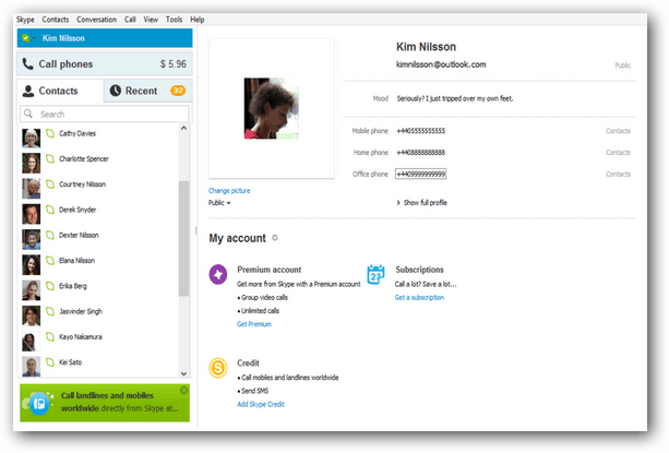 Actualizarea Skype 6.1 pentru Windows include integrarea Outlook
