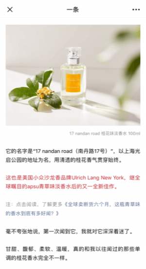 Utilizați WeChat pentru afaceri, exemplu de articol sponsorizat.
