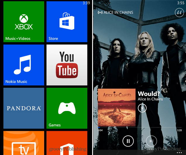 Windows Phone 8 Muzică Xbox