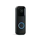 Vă prezentăm Blink Video Doorbell | Alerte audio bidirecționale, video HD, alerte de mișcare și aplicații sonore și Alexa activat - cu fir sau fără fir (negru)