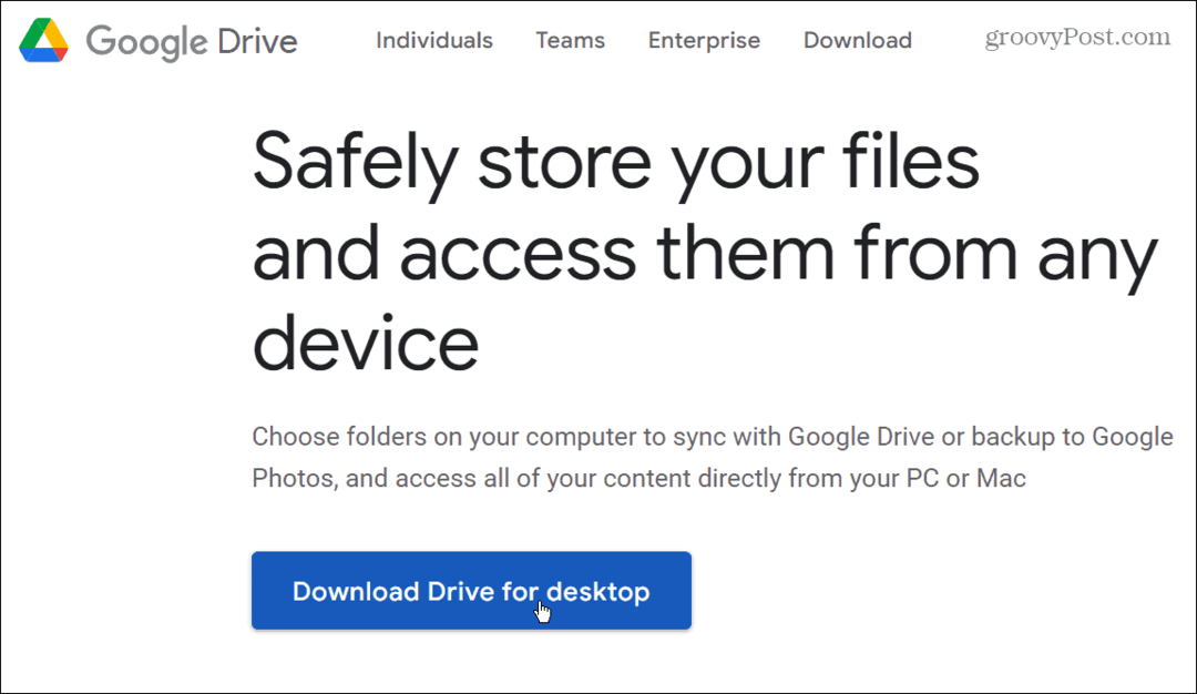 adăugați Google Drive în exploratorul de fișiere