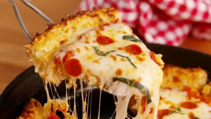 Cum se prepară pizza cu aluat gata baklava? 