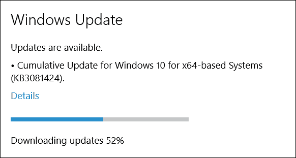 Microsoft lansează Windows 10 Cumulative Update (KB3081424)