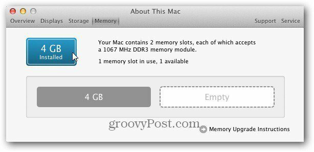despre Mac 4GB