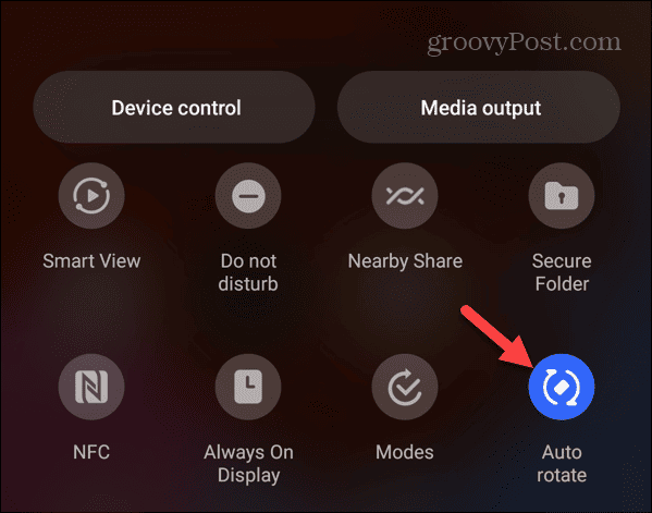 Dezactivați Rotația ecranului pe Android
