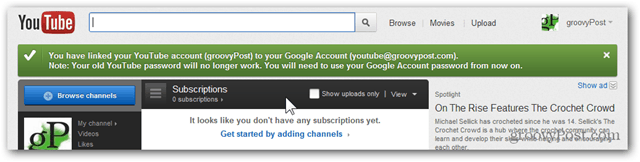 Cum să conectați un cont YouTube la un nou cont Google