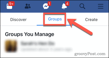 Aplicația Facebook gestionează grupuri